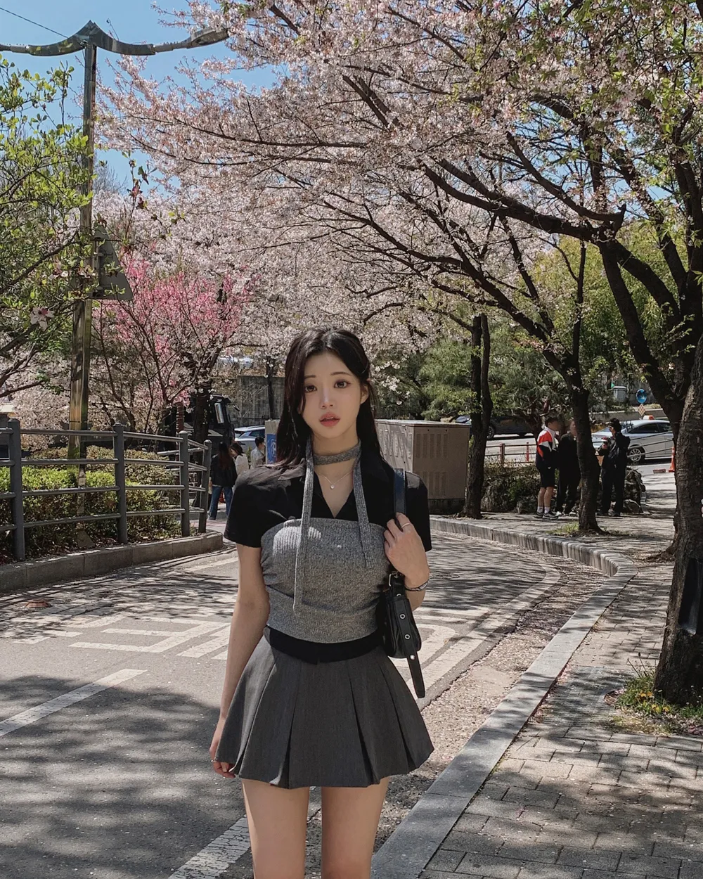 민소매 모델 착용 이미지-S1L36