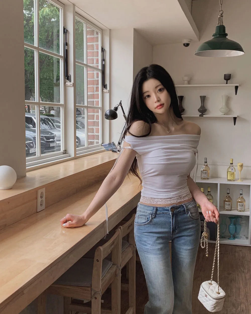 바지 모델 착용 이미지-S1L58