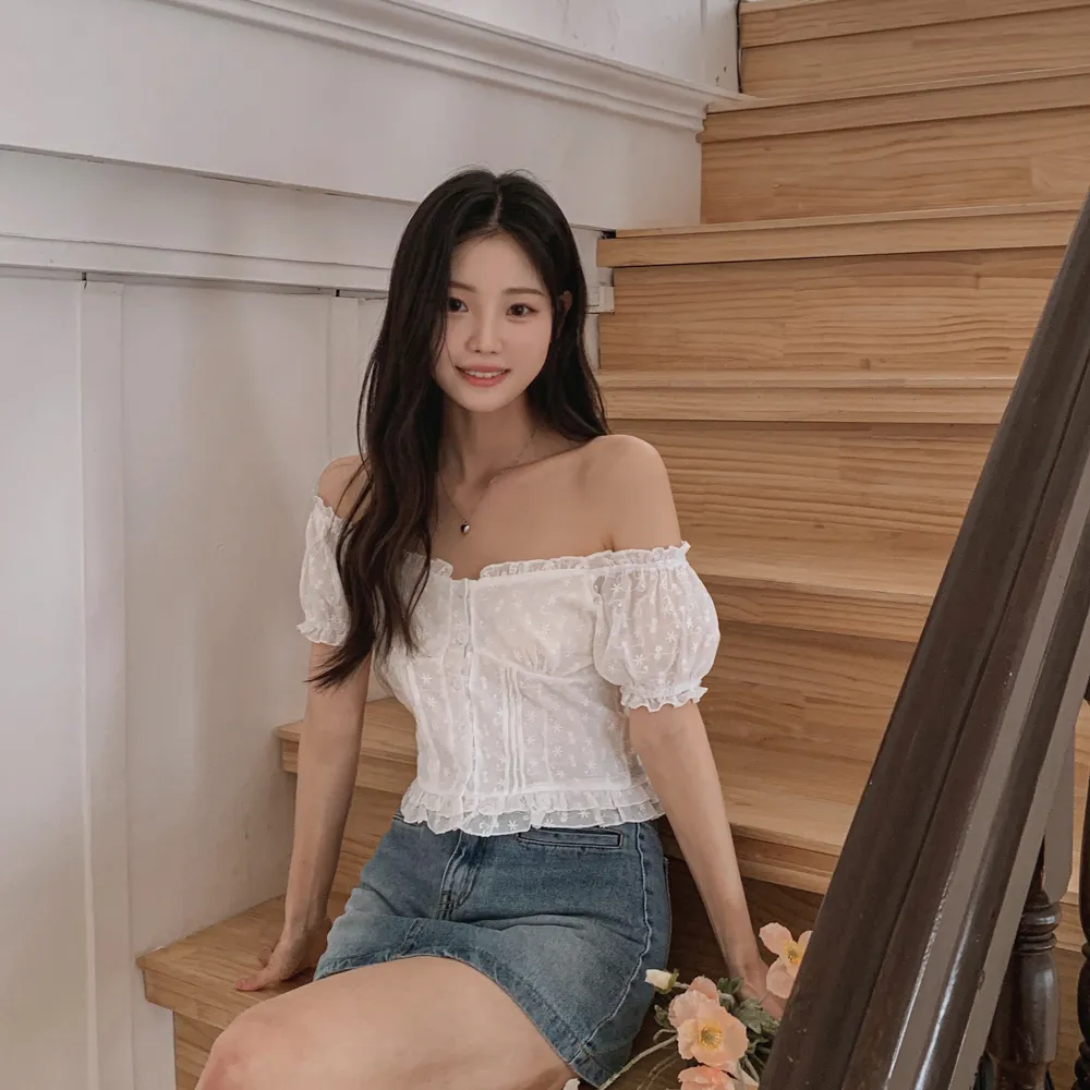 미니 스커트 모델 착용 이미지-S1L35