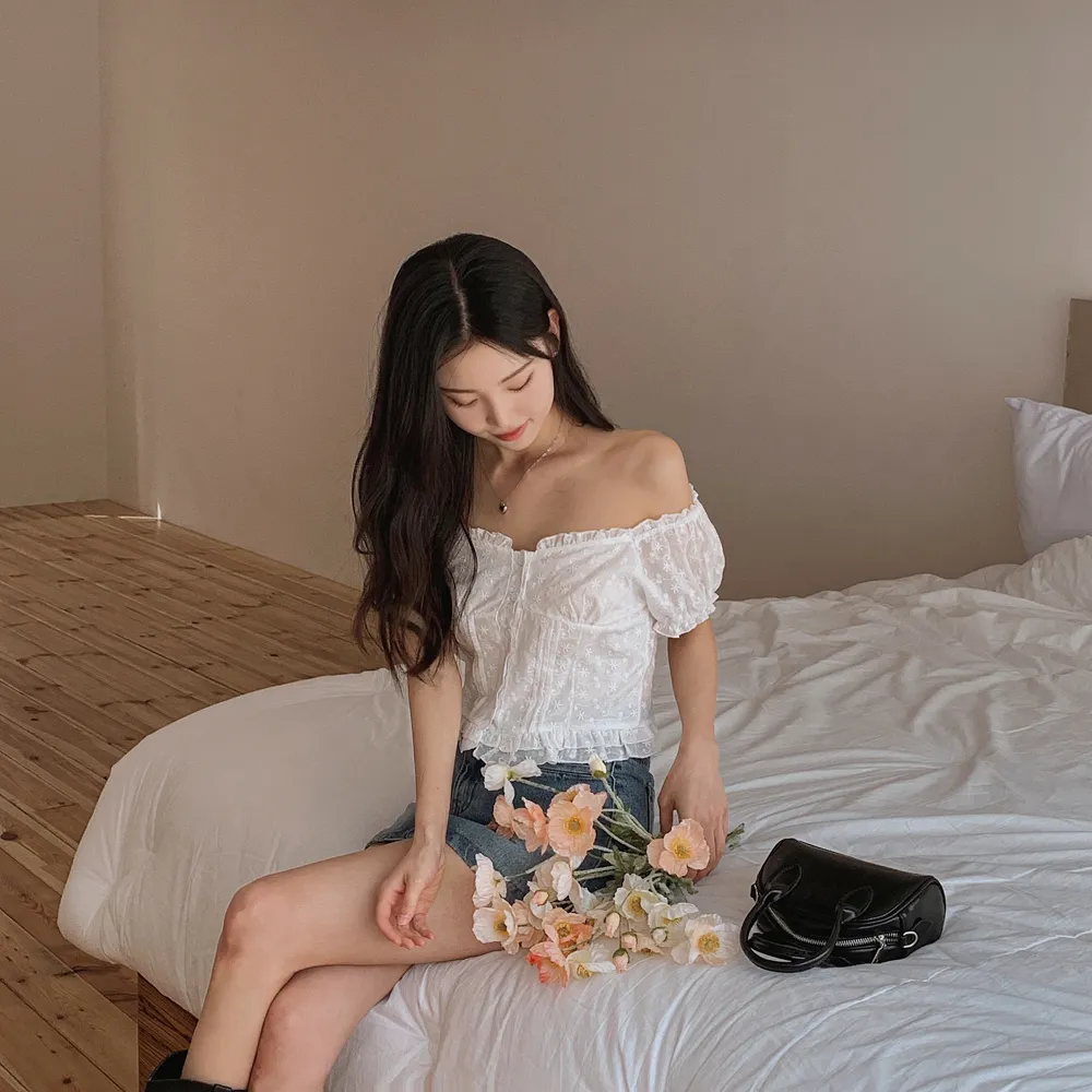 미니 스커트 모델 착용 이미지-S1L40
