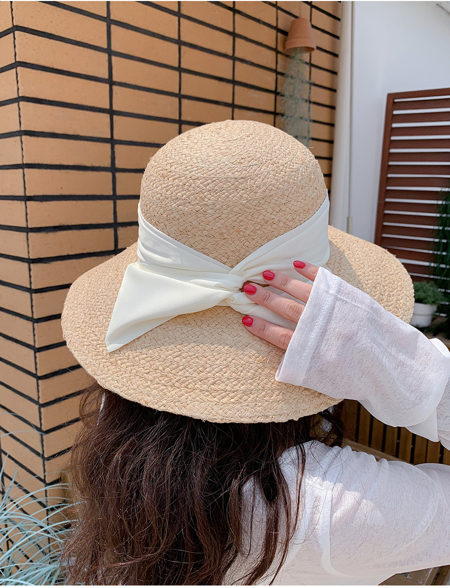 ラフィアリボンハット ラフィア リボン ハット