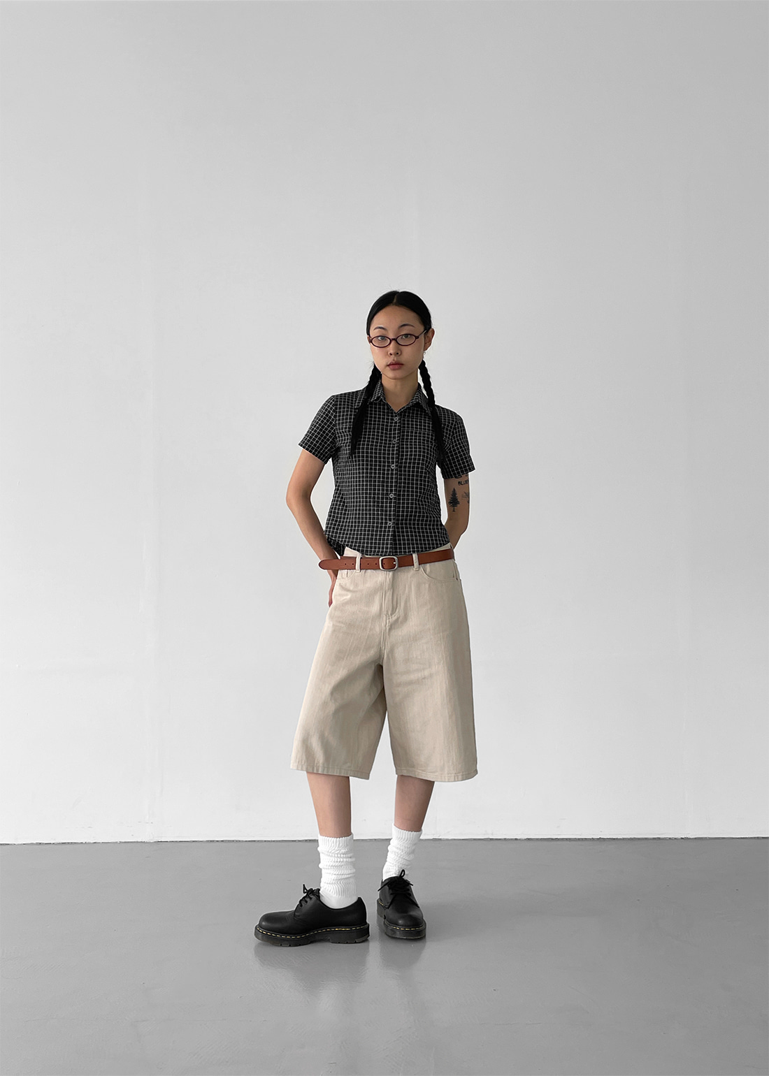 バミューダ無地ハーフパンツ | レディースファッション通販 - DHOLIC