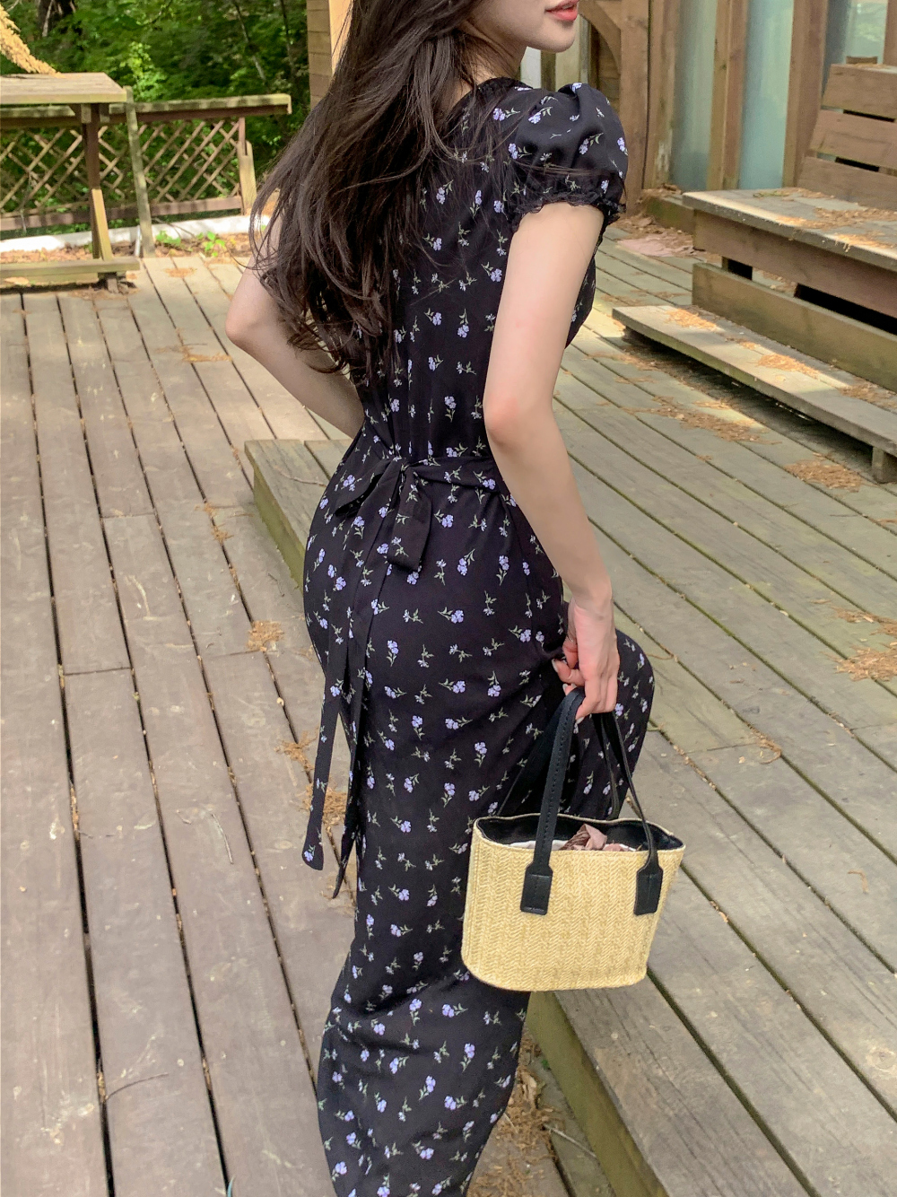 レースデザイン 半袖マキシドレス XS-Lサイズあり 【GINZA COUTURE/銀座クチュール】レース/ ワン