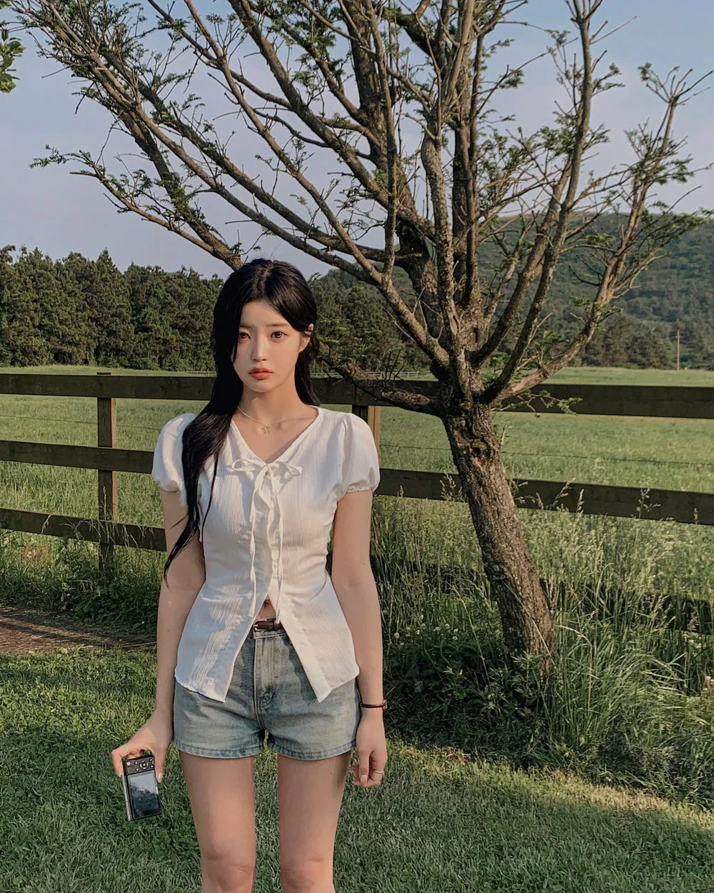 반바지 모델 착용 이미지-S1L110