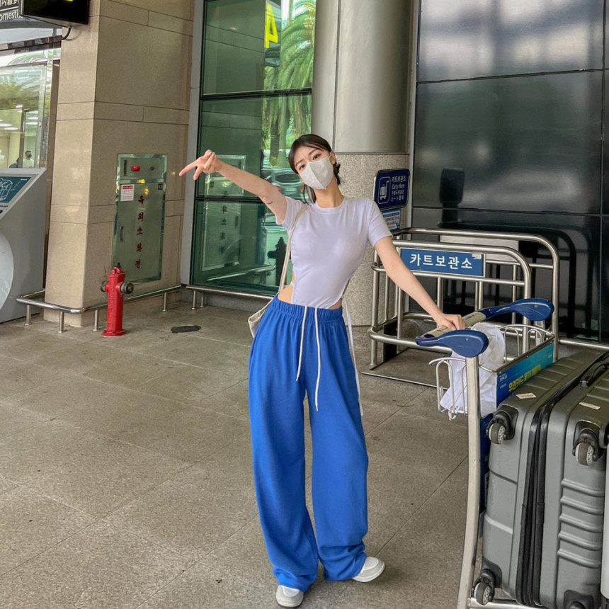 ウエストゴムワイドカラーパンツ | レディースファッション通販 - DHOLIC