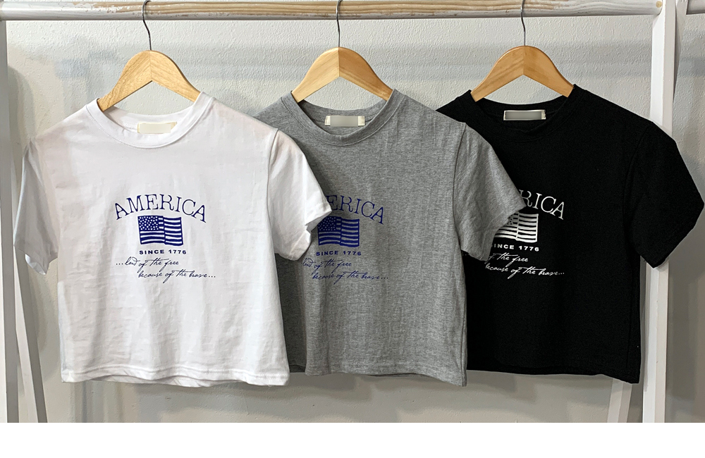 クロップド半袖プリントTシャツ | レディースファッション通販 - DHOLIC