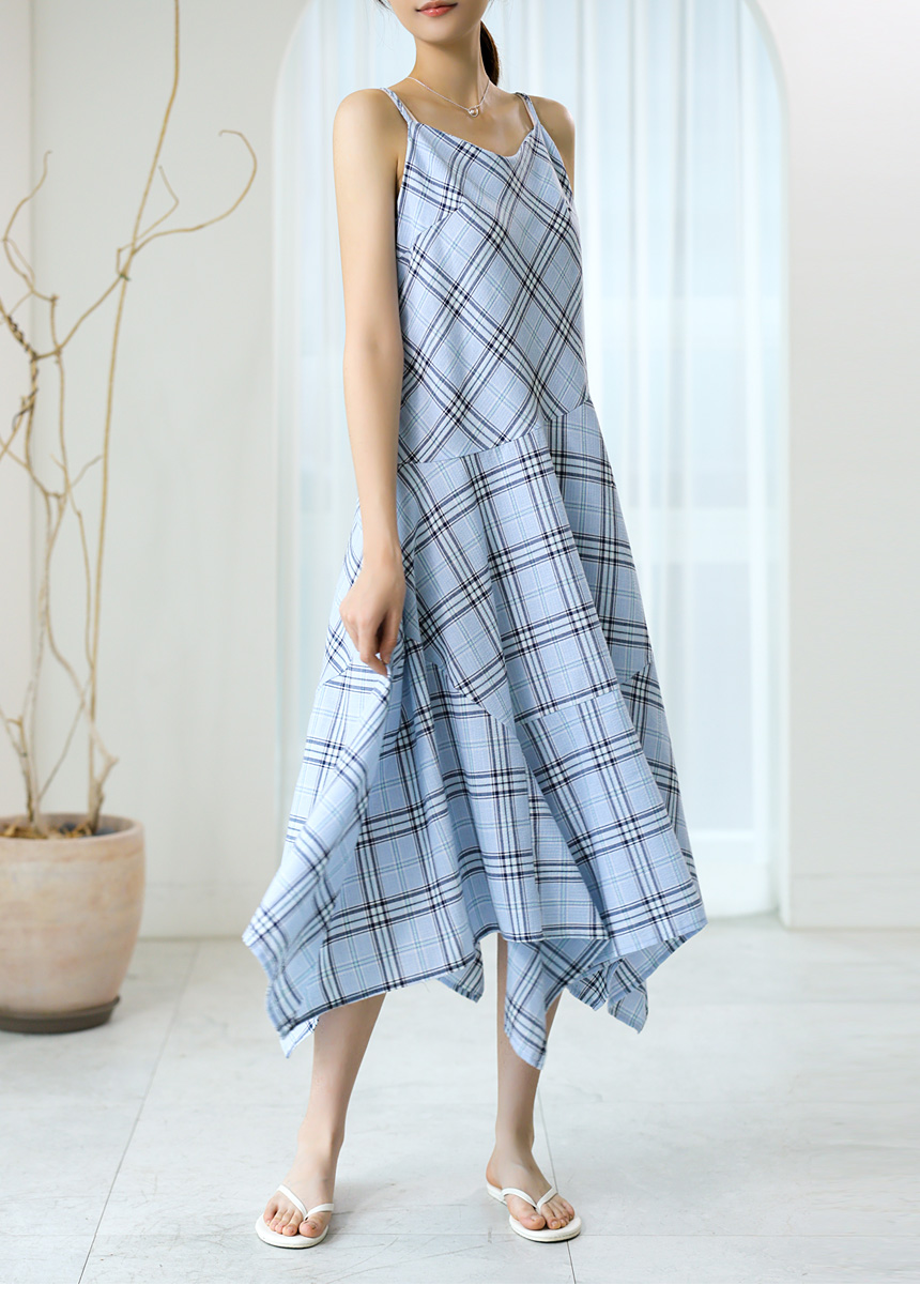 【美品】CABAN ブルー キャミワンピース ドローストリング 美品】CABAN ブルー キャミワンピース ドローストリング - メルカリ