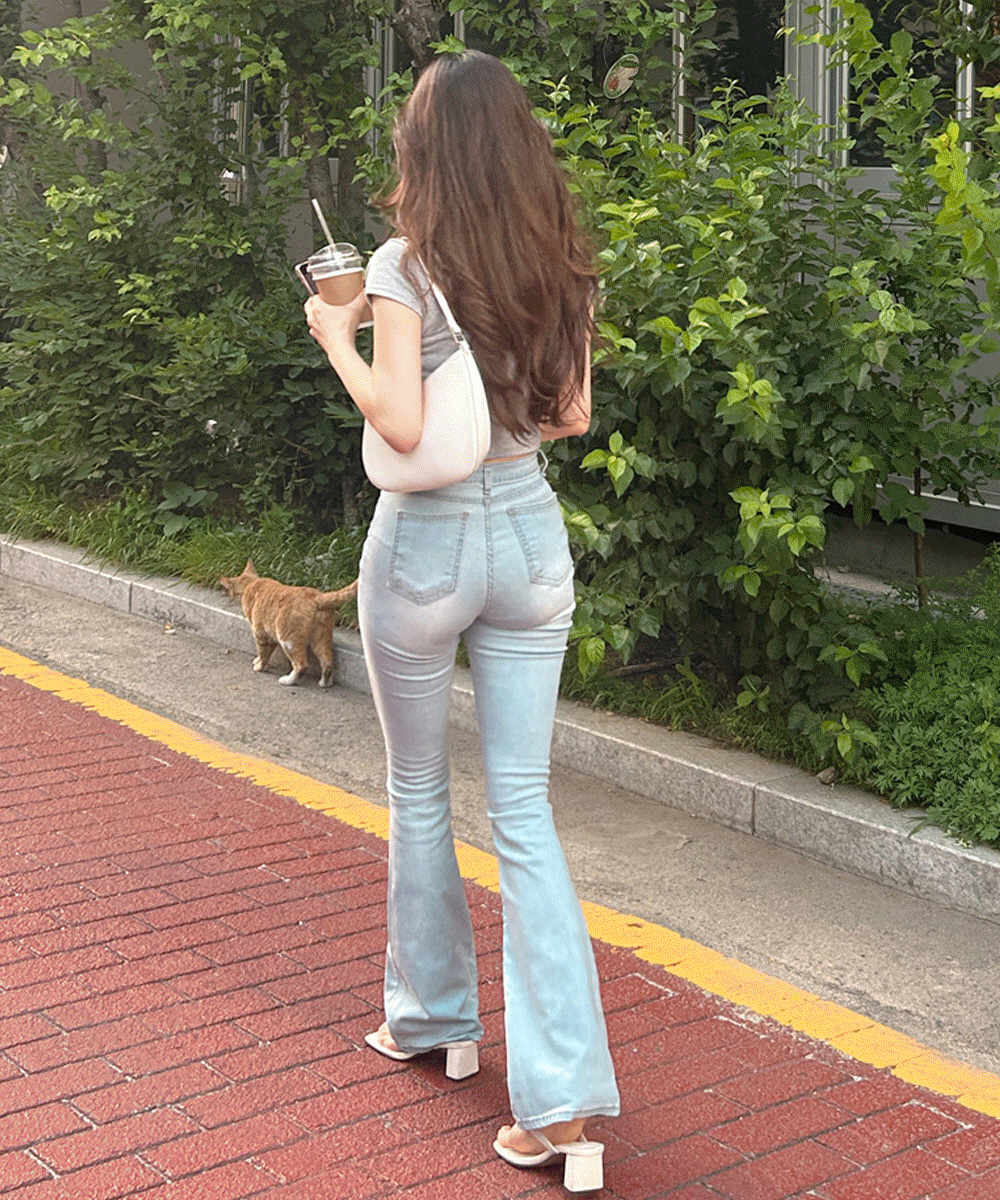 ライトブルーブーツカット デニム セール】Levi's/リーバイス 725(TM) ハイウエスト ブーツカット