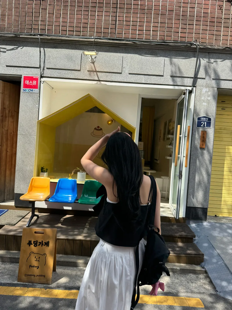민소매 모델 착용 이미지-S1L15
