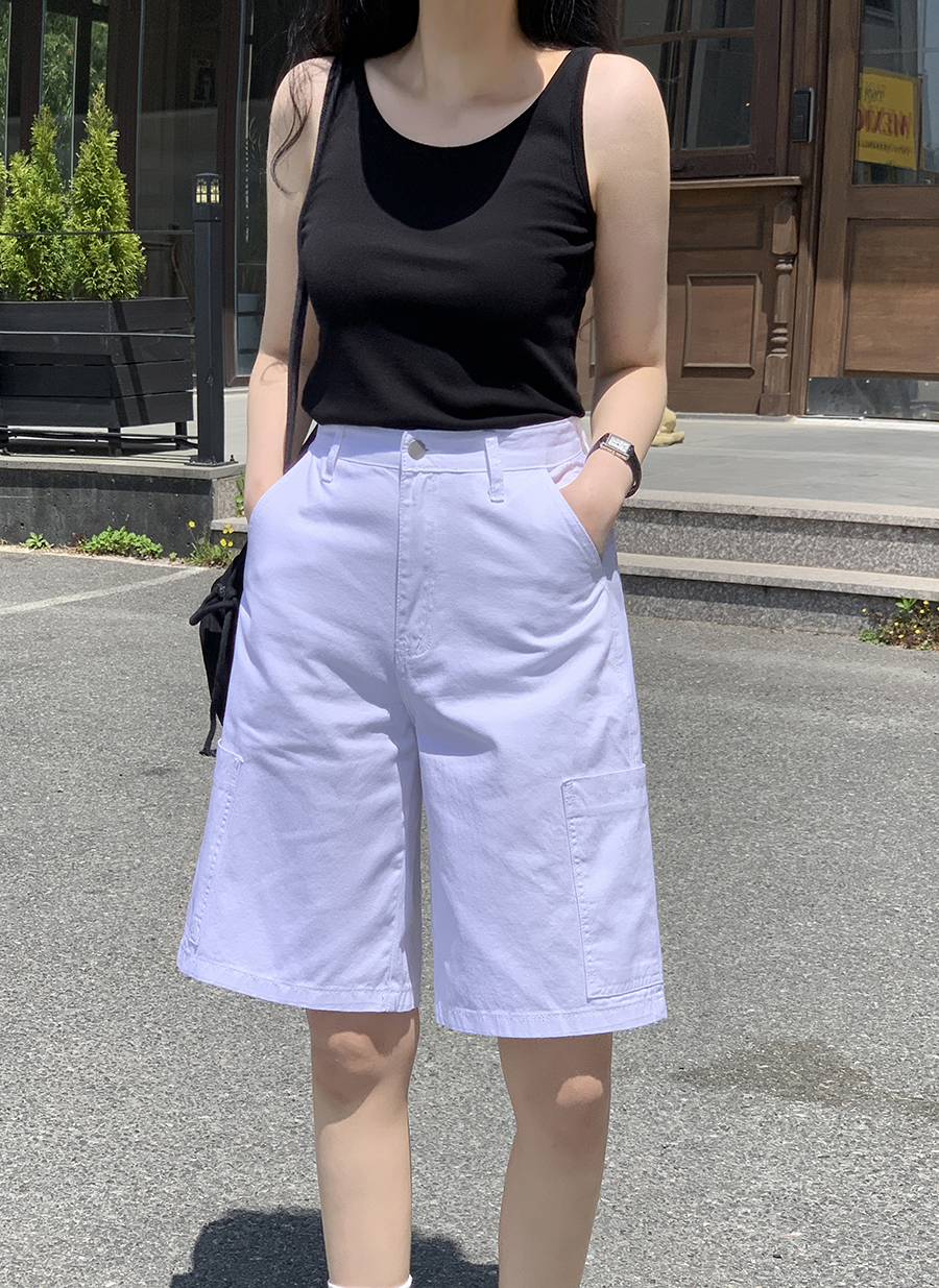 【極美品】CLANE パデッドショートパンツ デニム ショートパンツ ショーパン[品番：AIKW0000556]｜ica