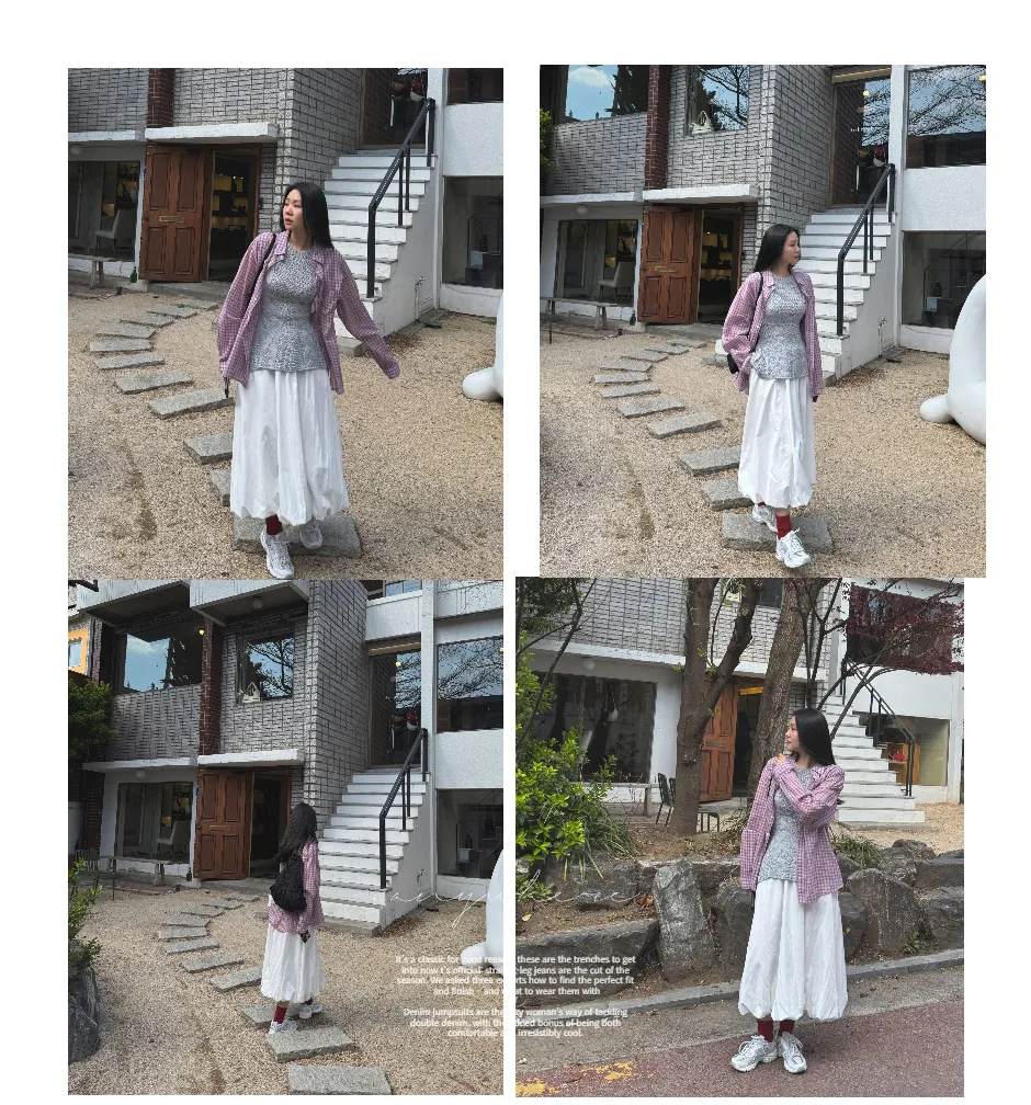 긴팔 티셔츠 모델 착용 이미지-S1L9
