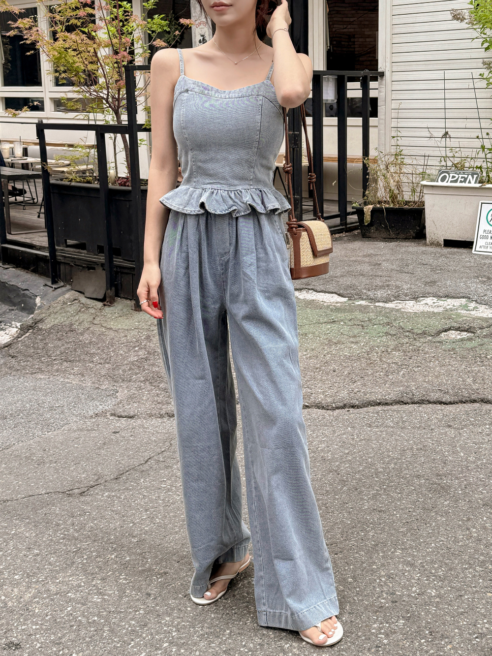 rurumu:シャーリングフリルパンツ rurumu:（ルルムウ）の「rurumu:/ルルムウ/shirring shantung