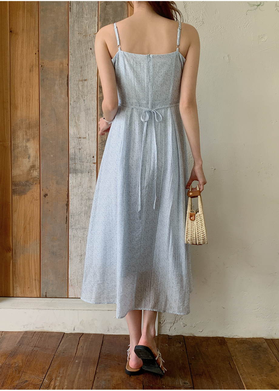 ドローストリングスクエアネックAラインキャミワンピース | レディース