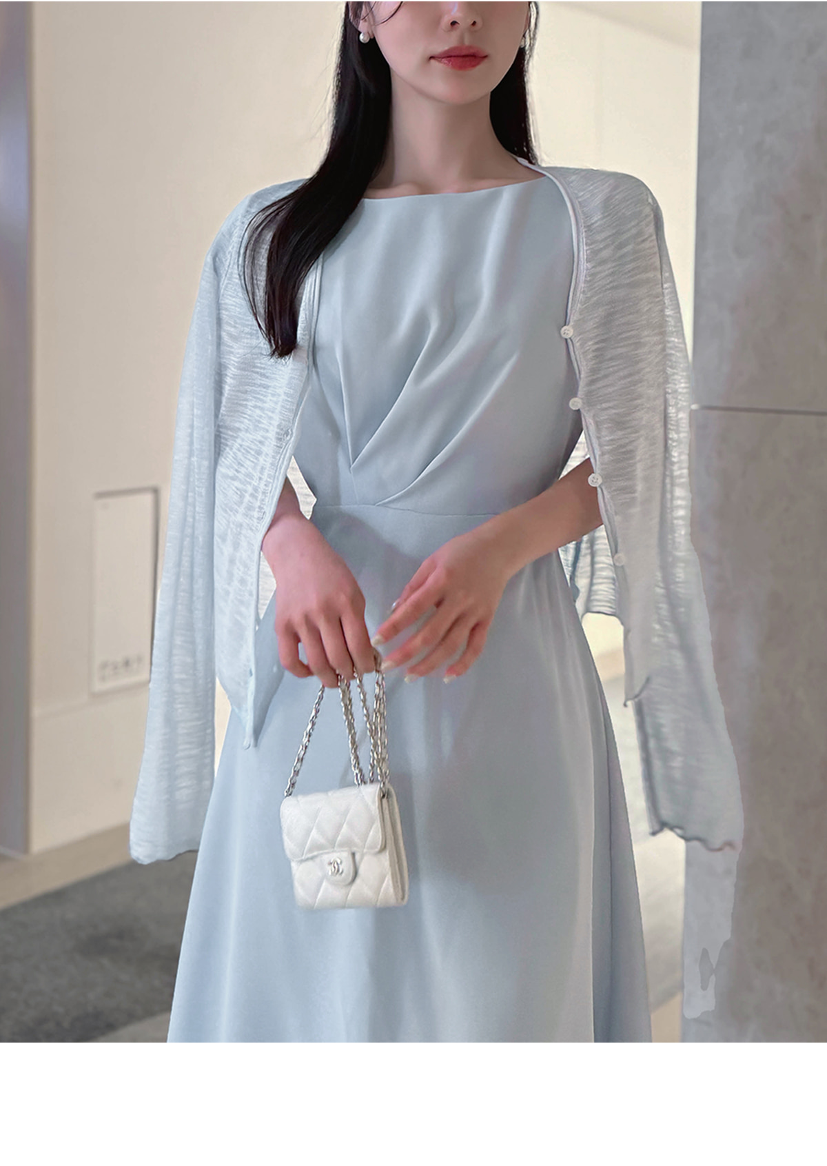 美品【Sybilla】ラップ　ギャザー デザイン　ロングワンピース サイドギャザー ロングワンピース ドレープ[品番：LGMW0005909