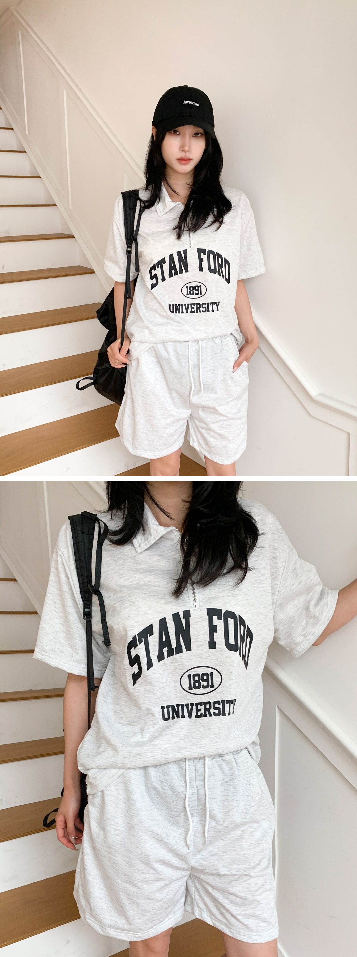 新品　ラッセルノ　セットアップ　ハーフジップ　半袖シャツ　ハーフパンツ　サイズ4 ラッセル（RUSSELL）（メンズ）16/-OE ハーフジップ 半袖