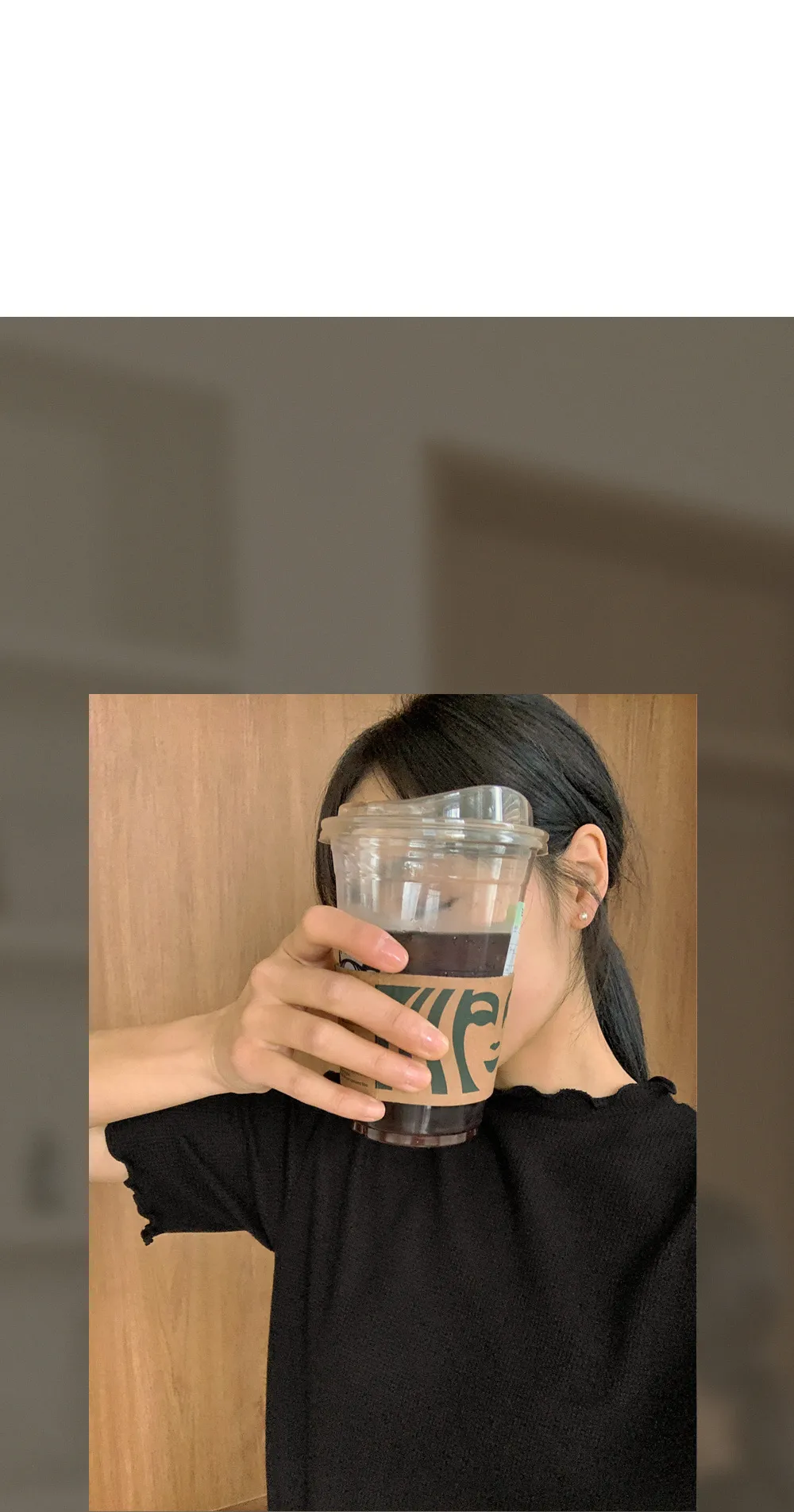 위러블리반팔_와플지 러플티셔츠