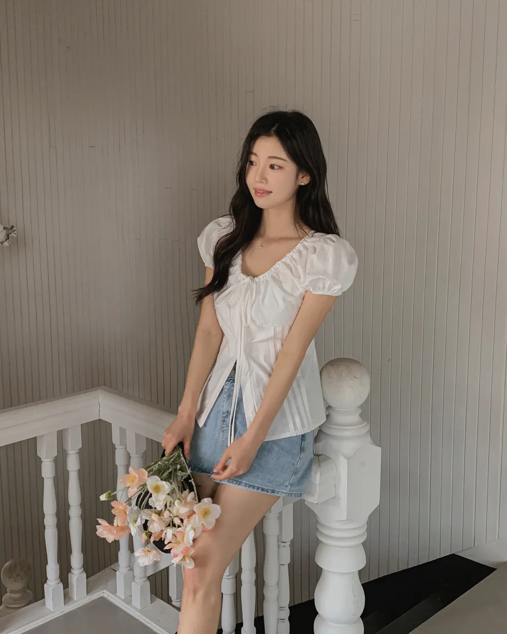 드레스 모델 착용 이미지-S1L25