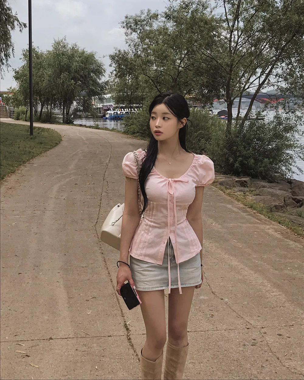 드레스 모델 착용 이미지-S3L49