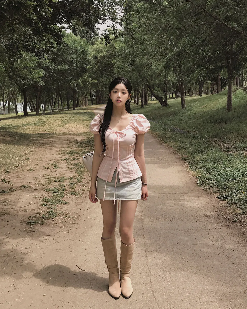 드레스 모델 착용 이미지-S3L63