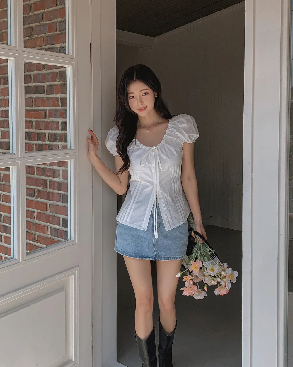 드레스 모델 착용 이미지-S1L23