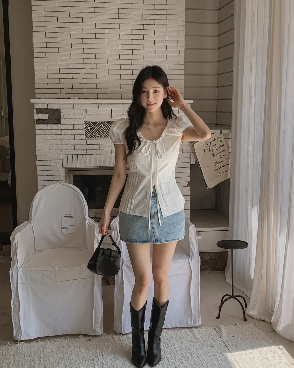 드레스 모델 착용 이미지-S1L19