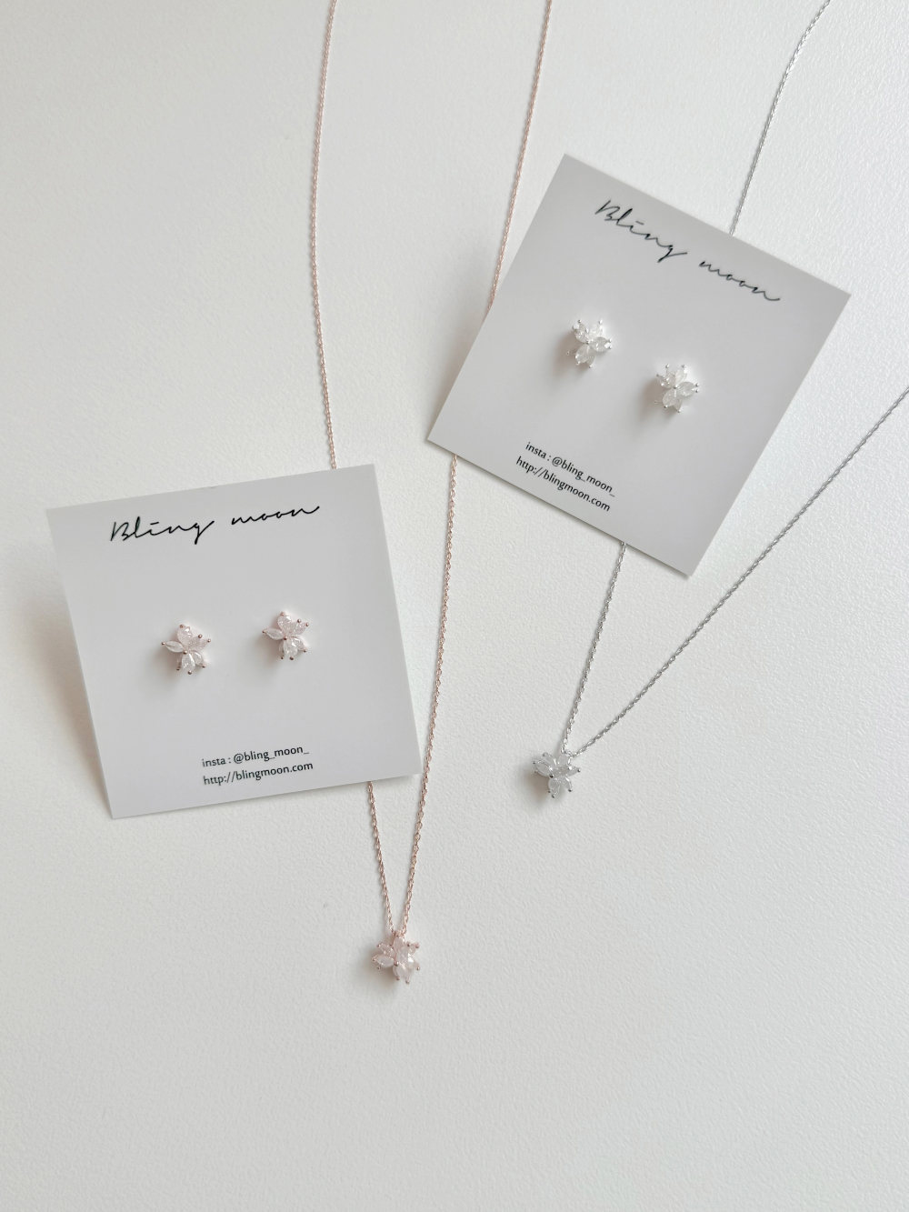 かなで ネックレス ピアス キュービックシルバーネックレスピアス | レディース