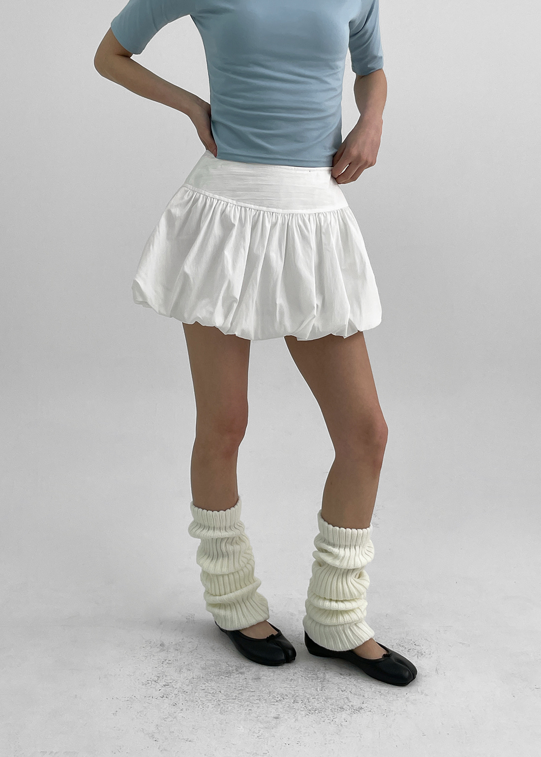 ジップアップバルーンミニスカート | レディースファッション通販 - DHOLIC