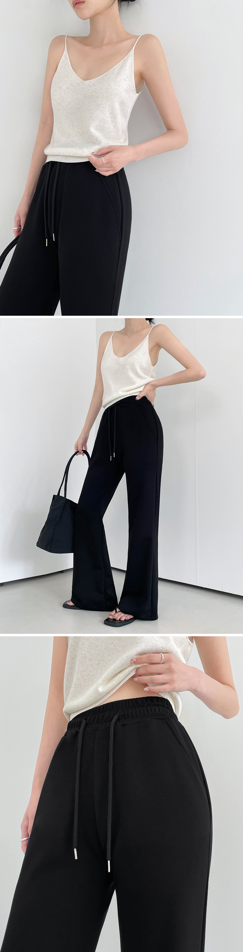 リネン混Vネックオールシーズンキャミソール | レディースファッション