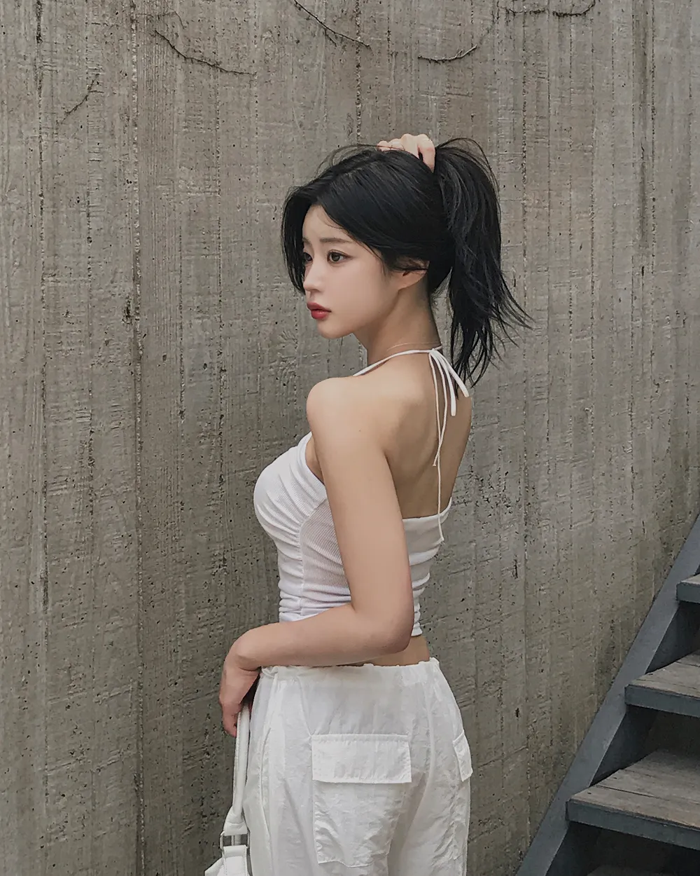 바지 모델 착용 이미지-S1L76