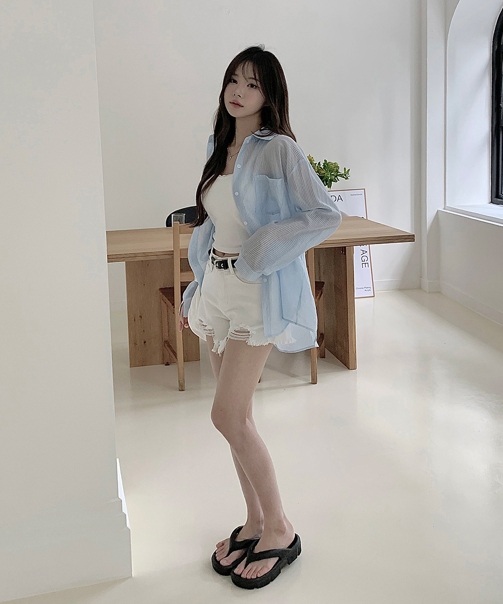 LL.AM ラメ加工ダメージショートパンツ　25インチ　5点セット テディショップ Teddyshop レディース ダメージ加工フリンジ