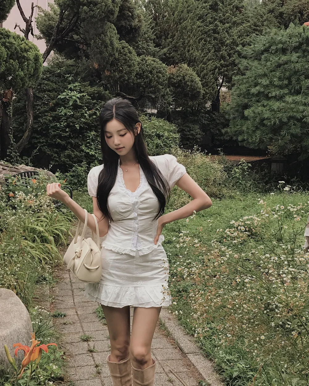 드레스 모델 착용 이미지-S1L38