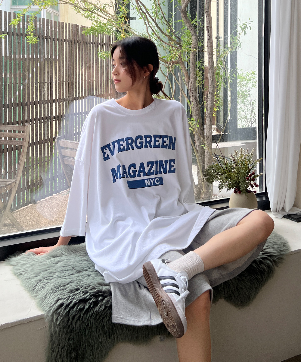 ボクシー半袖ワイドプリントTシャツ | レディースファッション通販