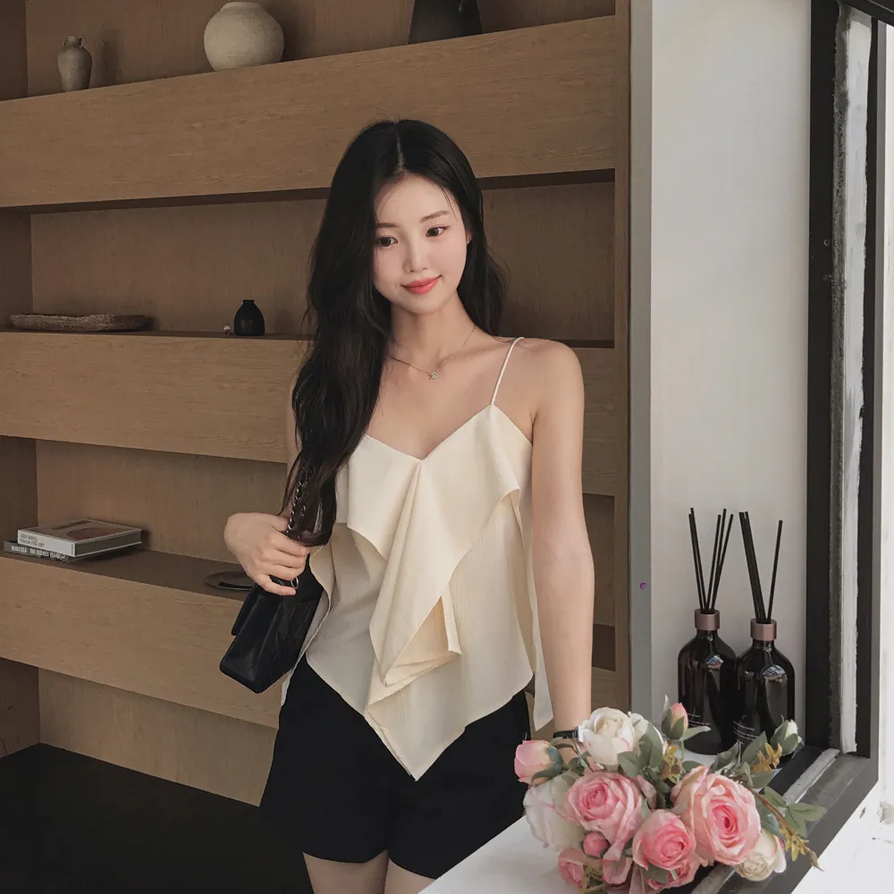 민소매 모델 착용 이미지-S1L35