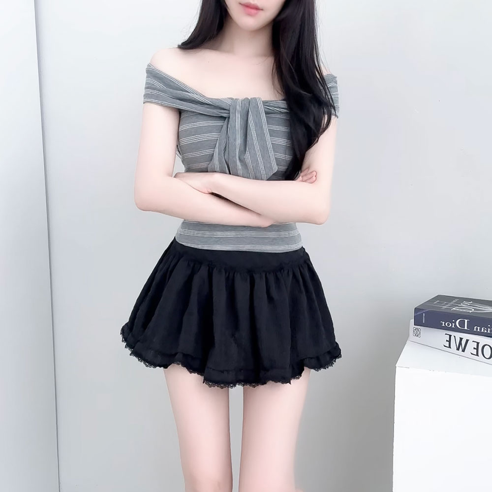 GUCCI 美品　正規品　レース フリル付きスカート IT38 GUCCI 美品 正規品 レース フリル付きスカート IT38