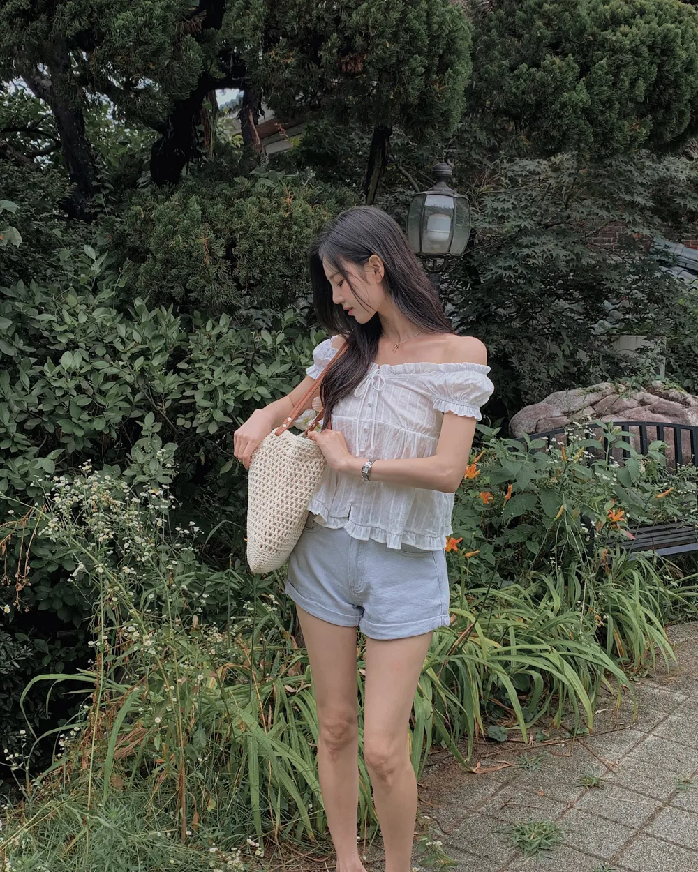 반바지 모델 착용 이미지-S1L88