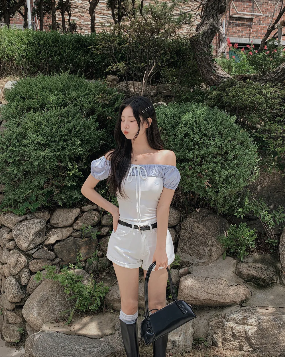 반바지 모델 착용 이미지-S1L119