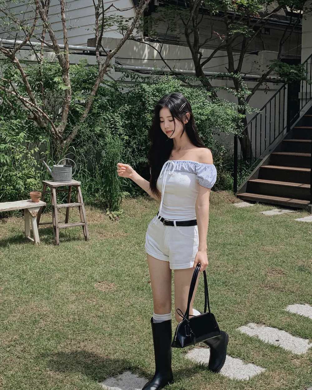 반바지 모델 착용 이미지-S1L127