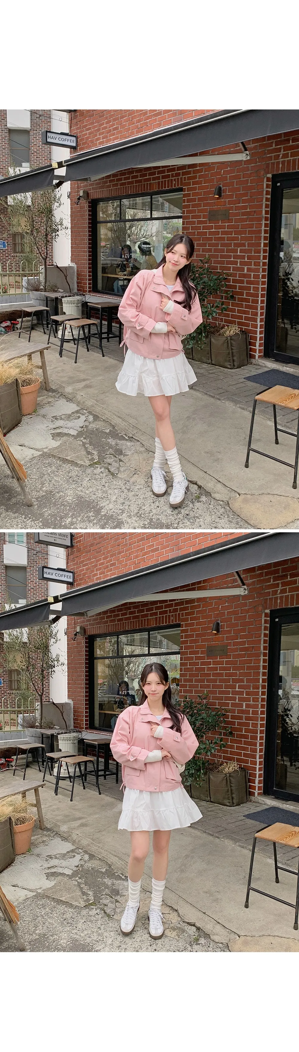 푸젠 루즈핏 하이넥 야상점퍼