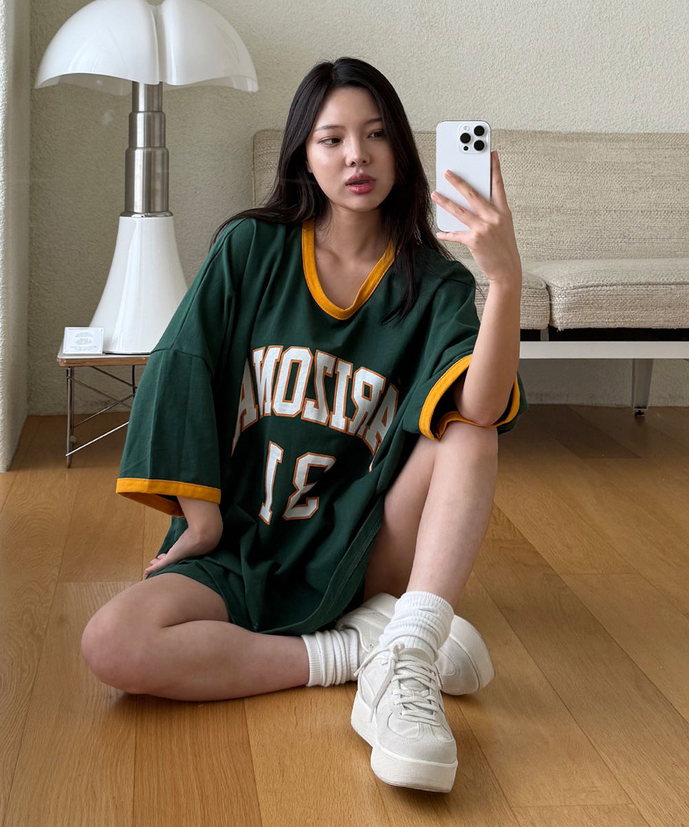 ドルマンボクシー半袖Tシャツショートパンツセットアップ | レディース