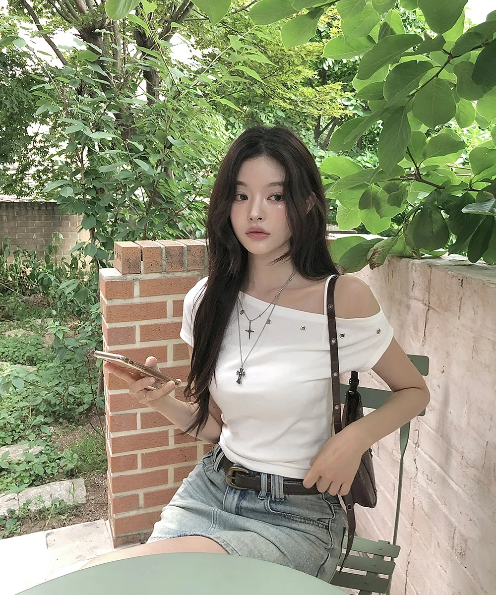 미니 스커트 모델 착용 이미지-S2L51