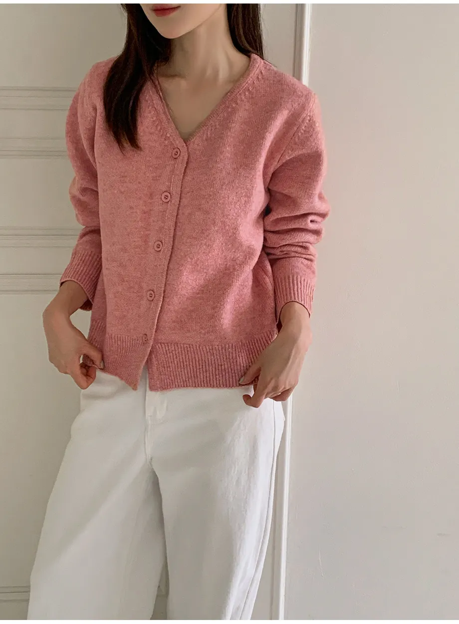 RIRINCO RIRINCO Vネックニット長袖カーディガン 