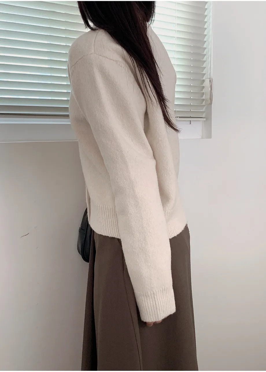 RIRINCO RIRINCO Vネックニット長袖カーディガン 