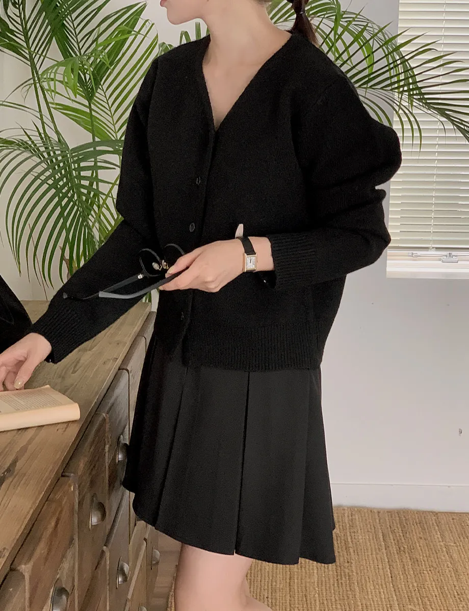 RIRINCO RIRINCO Vネックニット長袖カーディガン 