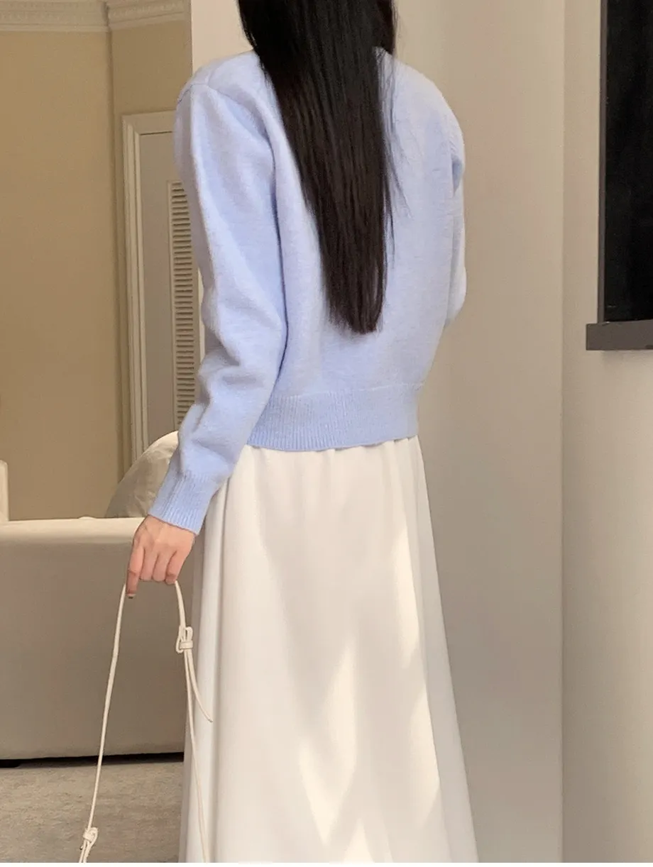 RIRINCO RIRINCO Vネックニット長袖カーディガン 