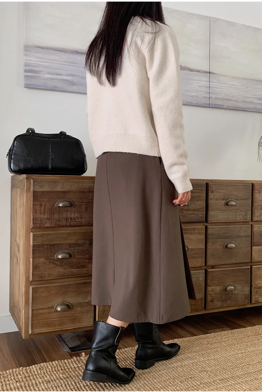 RIRINCO RIRINCO Vネックニット長袖カーディガン 