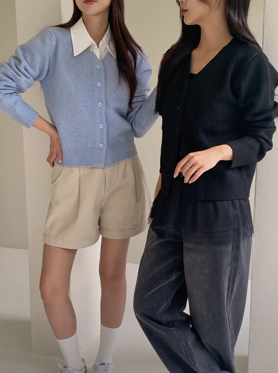 RIRINCO RIRINCO Vネックニット長袖カーディガン 