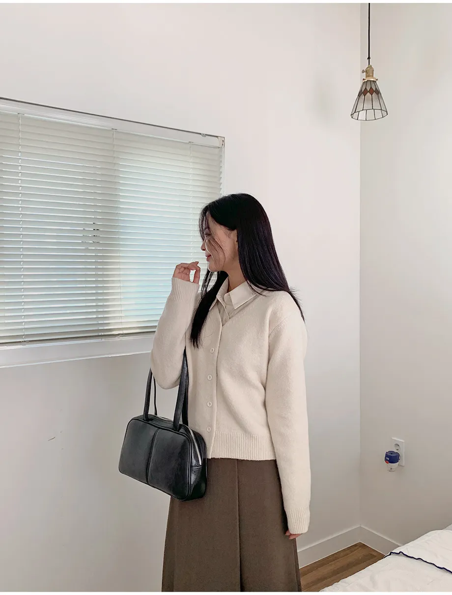 RIRINCO RIRINCO Vネックニット長袖カーディガン 