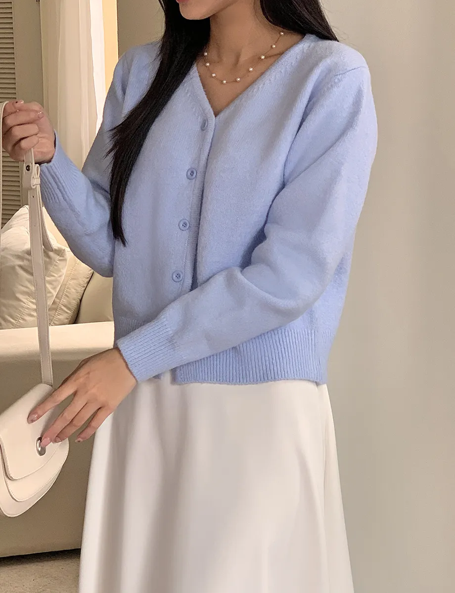RIRINCO RIRINCO Vネックニット長袖カーディガン 
