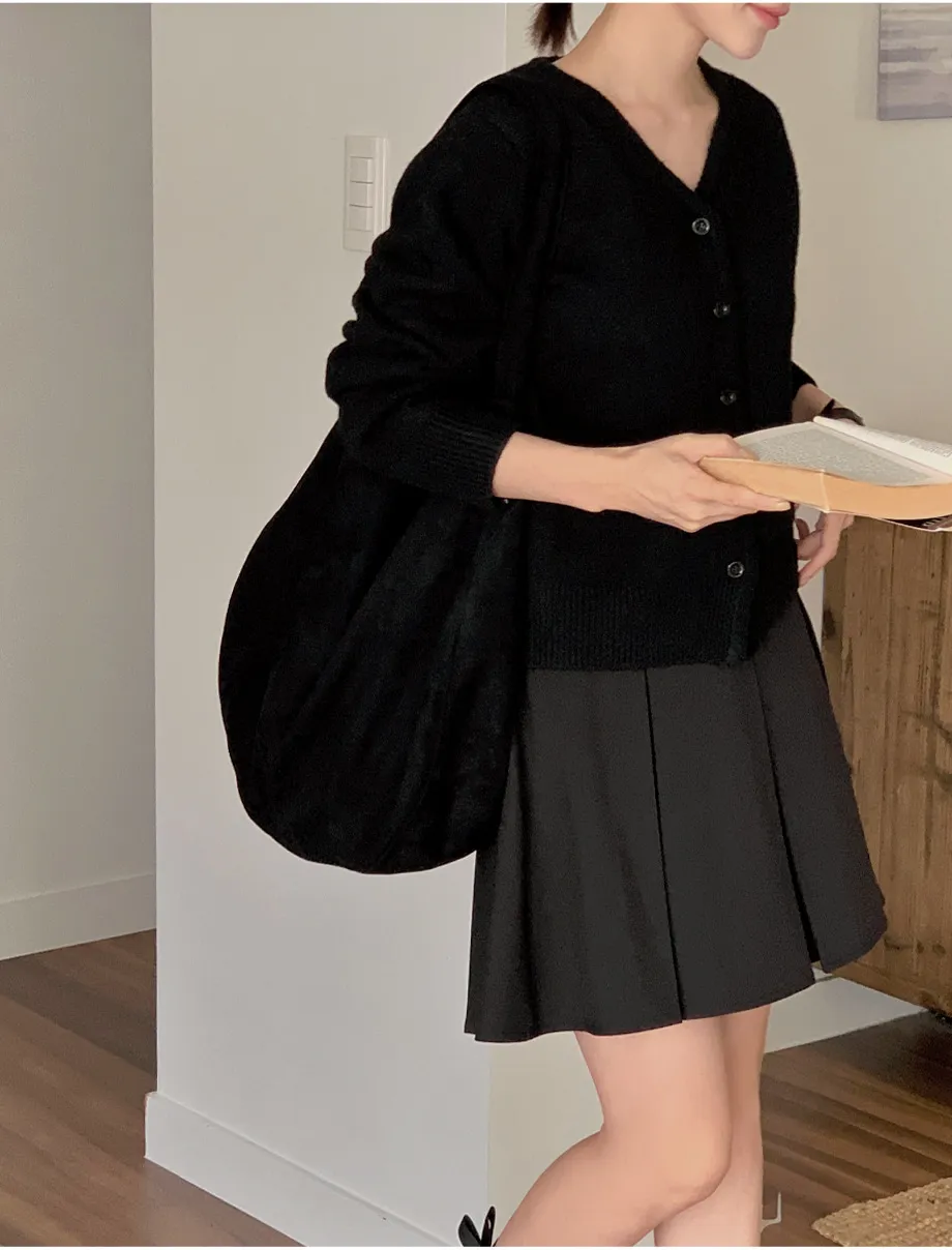 RIRINCO RIRINCO Vネックニット長袖カーディガン 