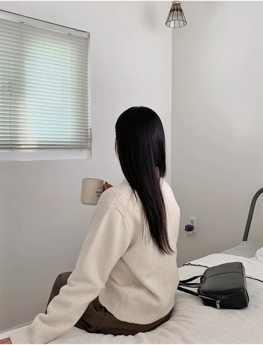 RIRINCO RIRINCO Vネックニット長袖カーディガン 